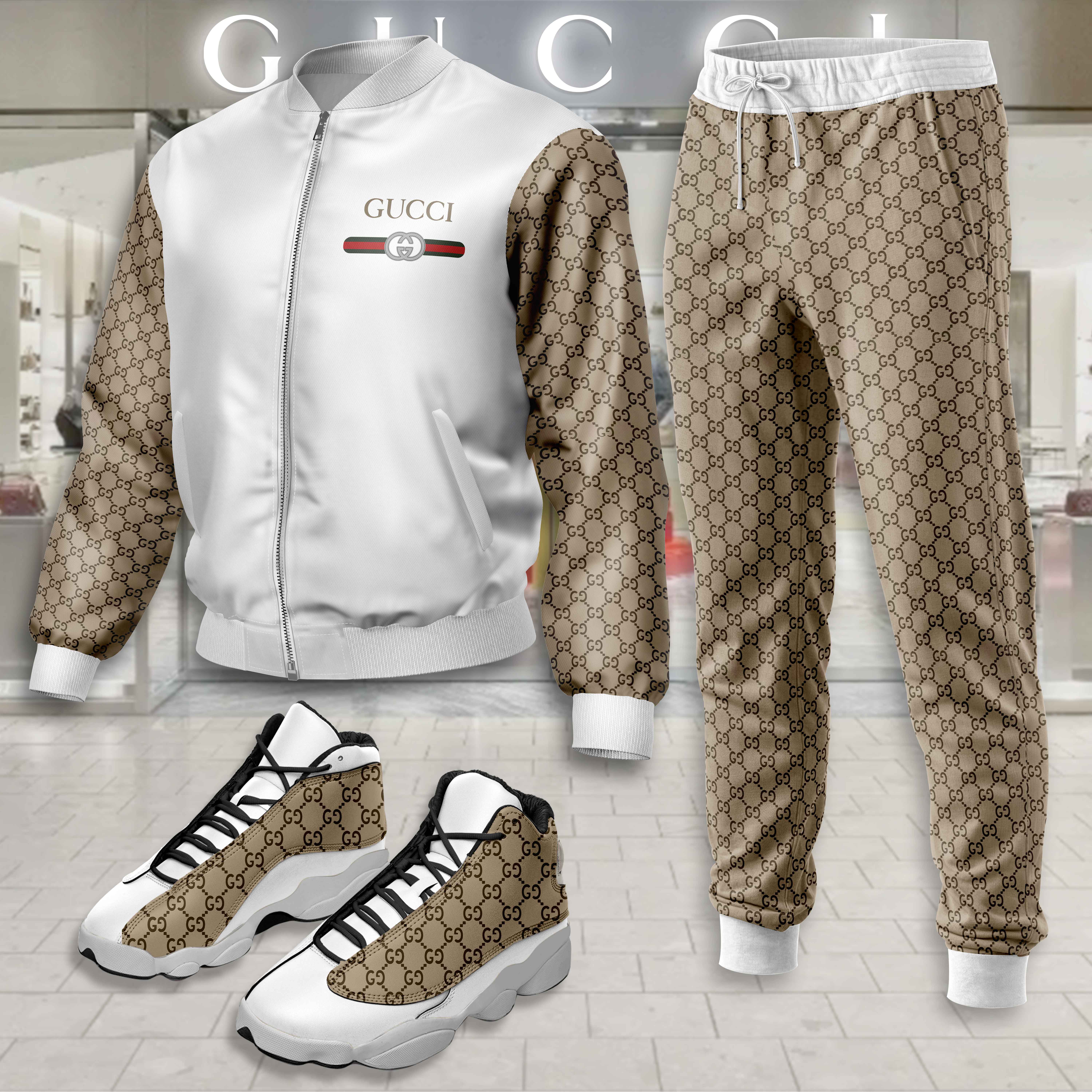 Limited Edition Winter Tracksuits Match AJ 13 Sneaker – LXB25092219LD
