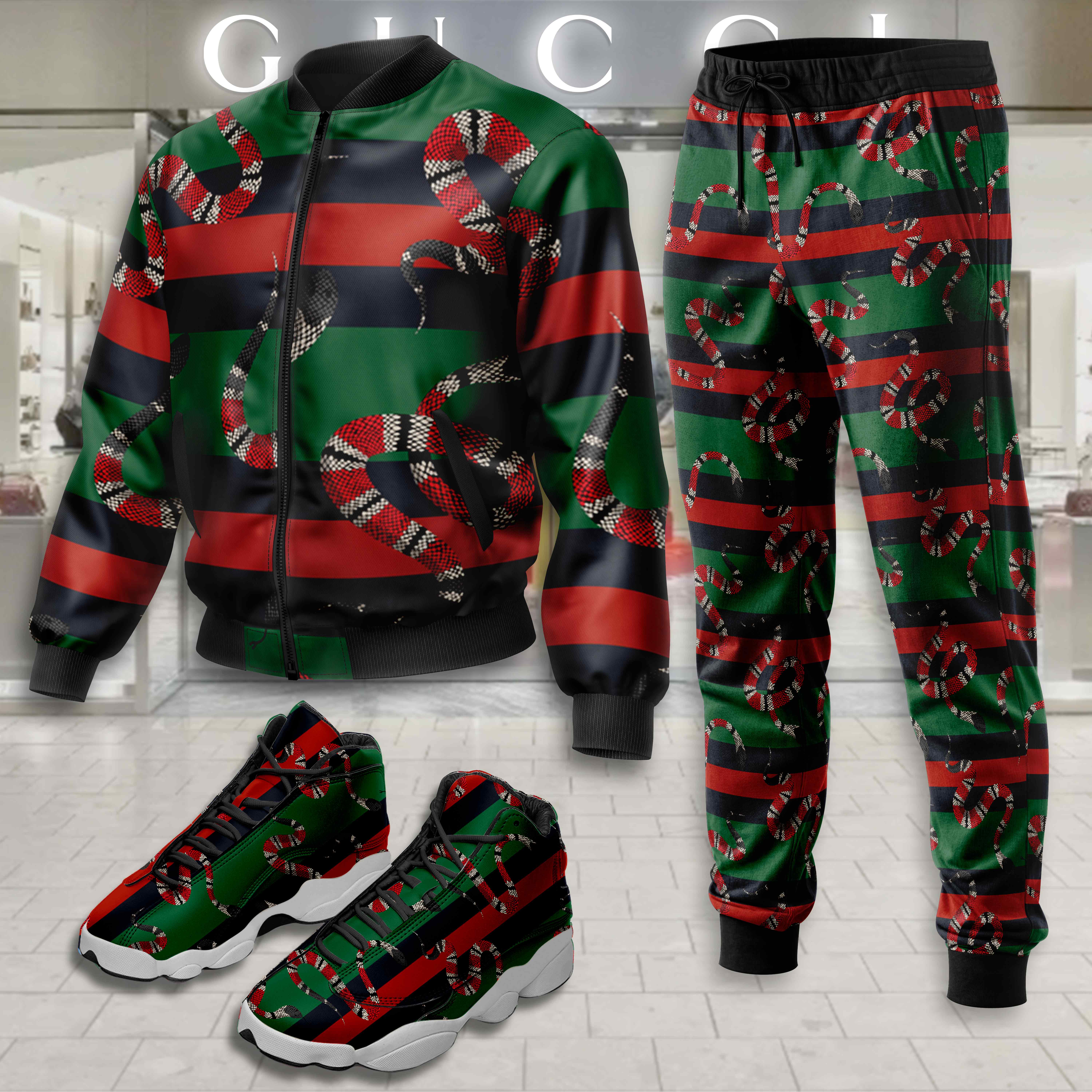 Limited Edition Winter Tracksuits Match AJ 13 Sneaker – LXB25092222TN