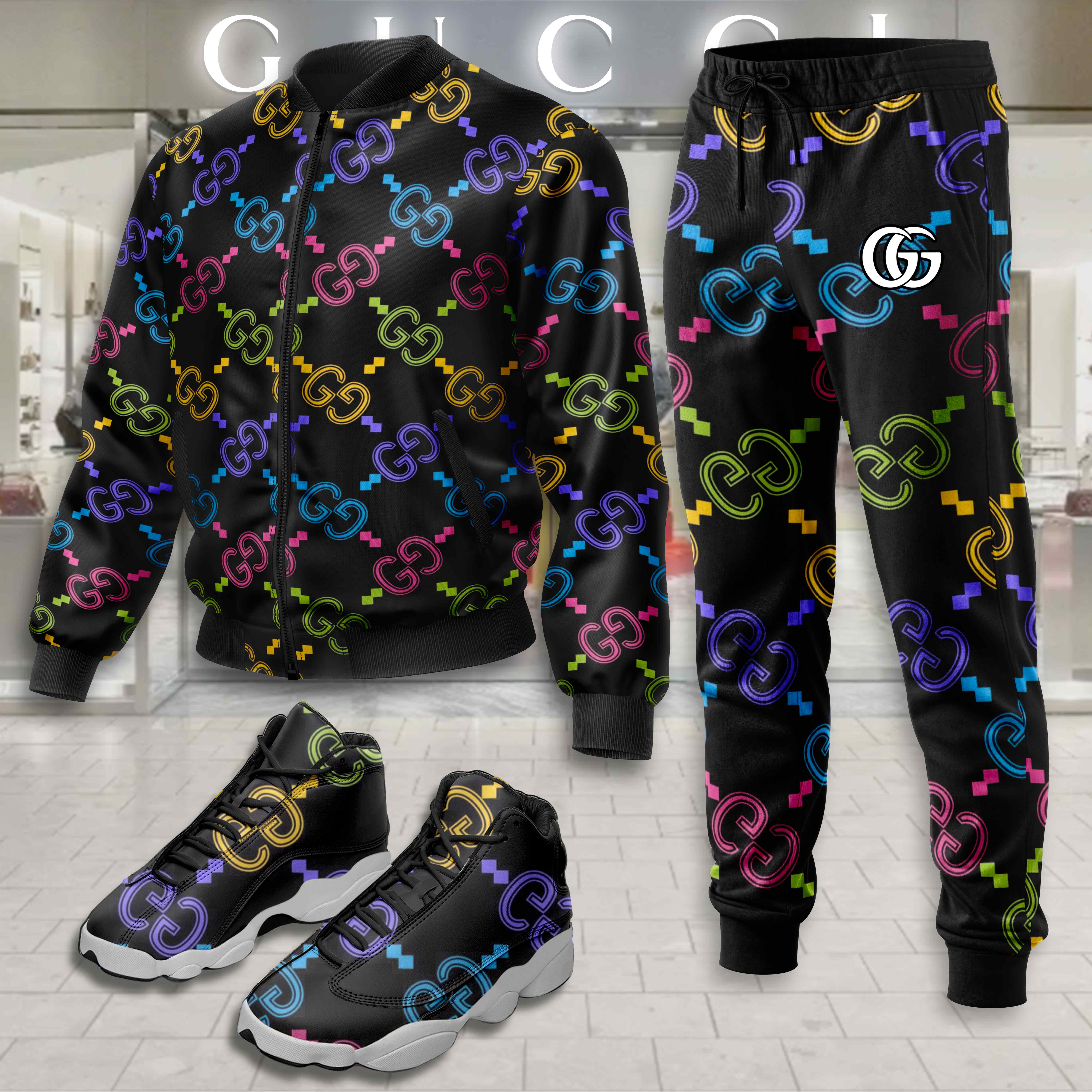 Limited Edition Winter Tracksuits Match AJ 13 Sneaker – LXB25092223TN