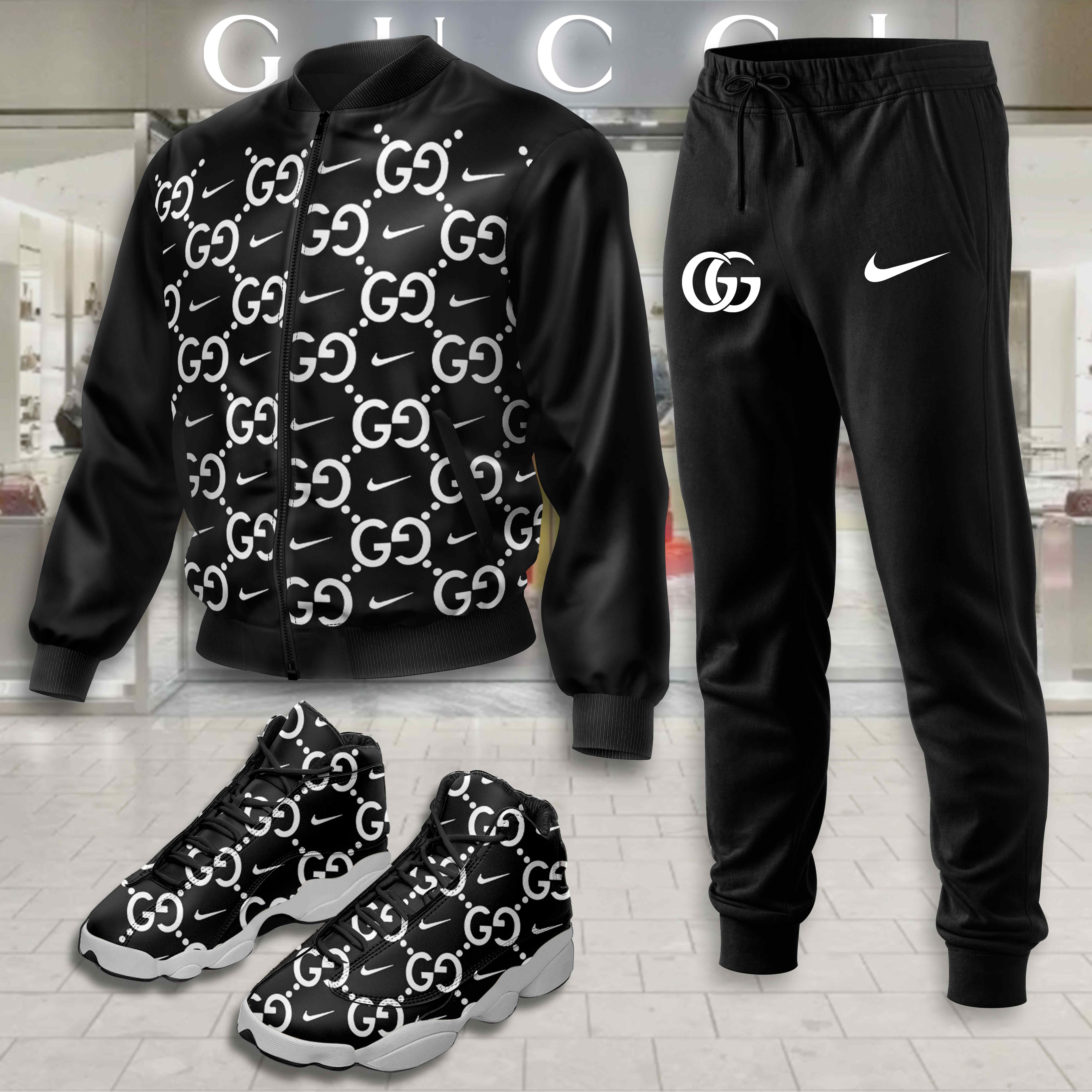 Limited Edition Winter Tracksuits Match AJ 13 Sneaker – LXB25092224TN