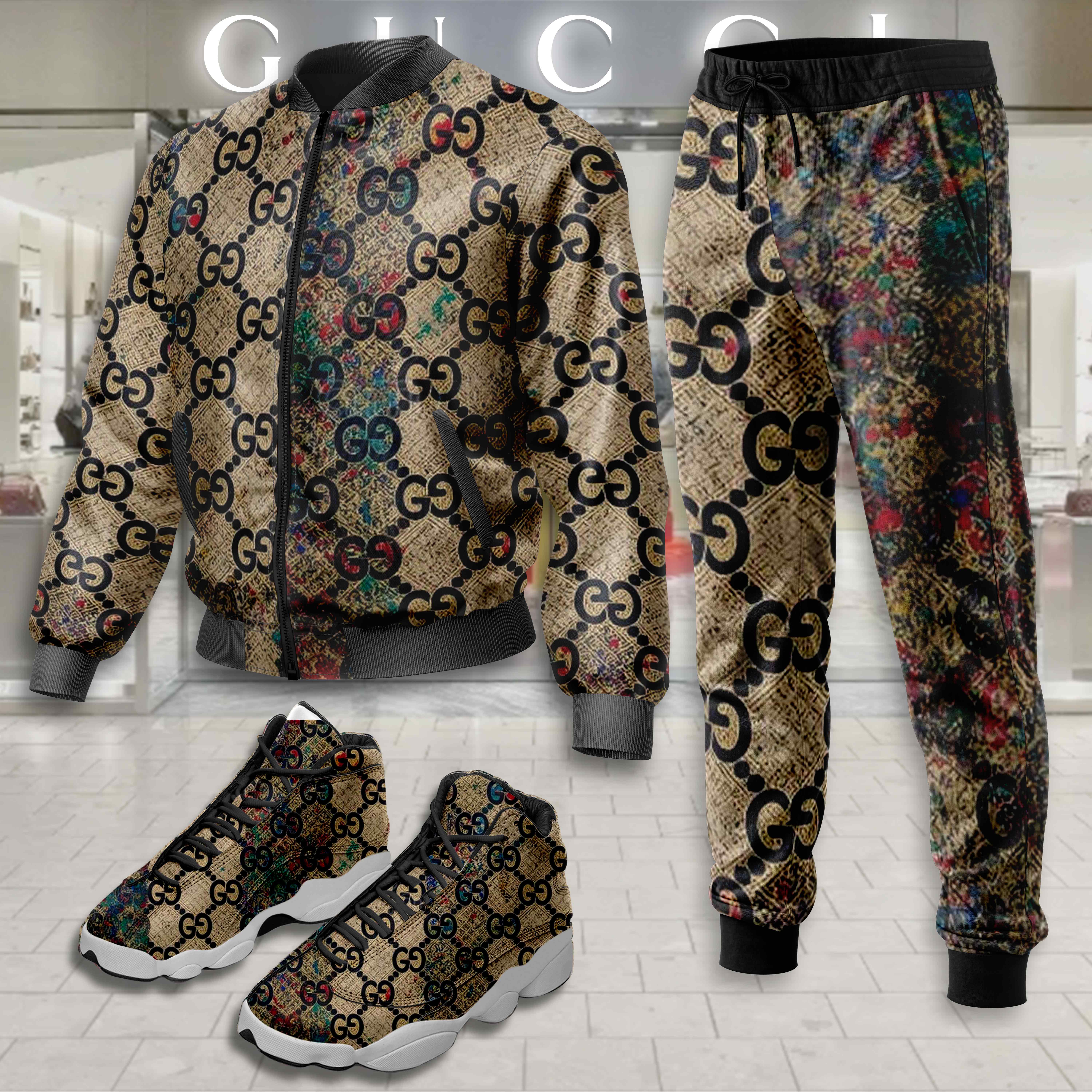 Limited Edition Winter Tracksuits Match AJ 13 Sneaker – LXB25092227TN