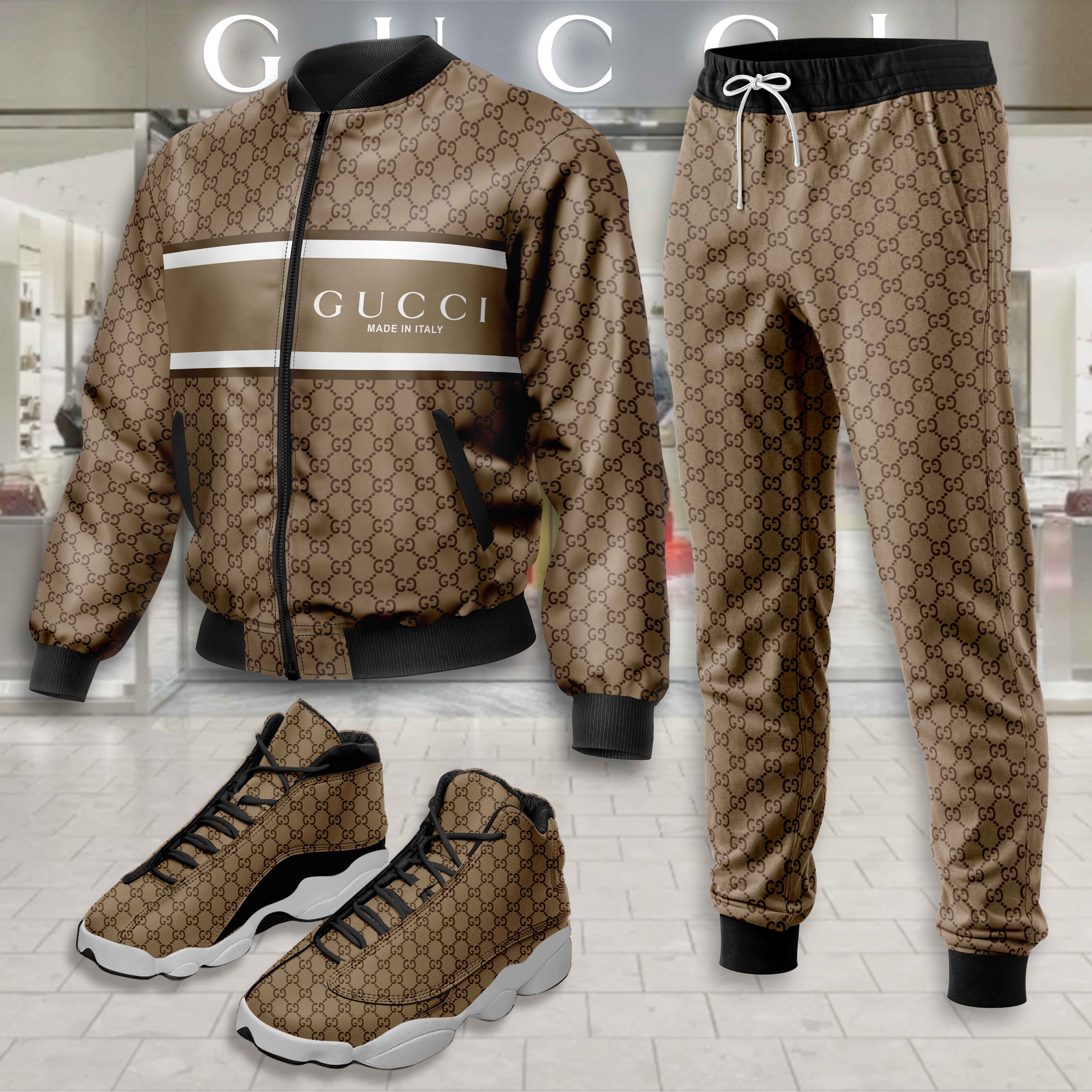 Limited Edition Winter Tracksuits Match AJ 13 Sneaker – LXB25092232LD