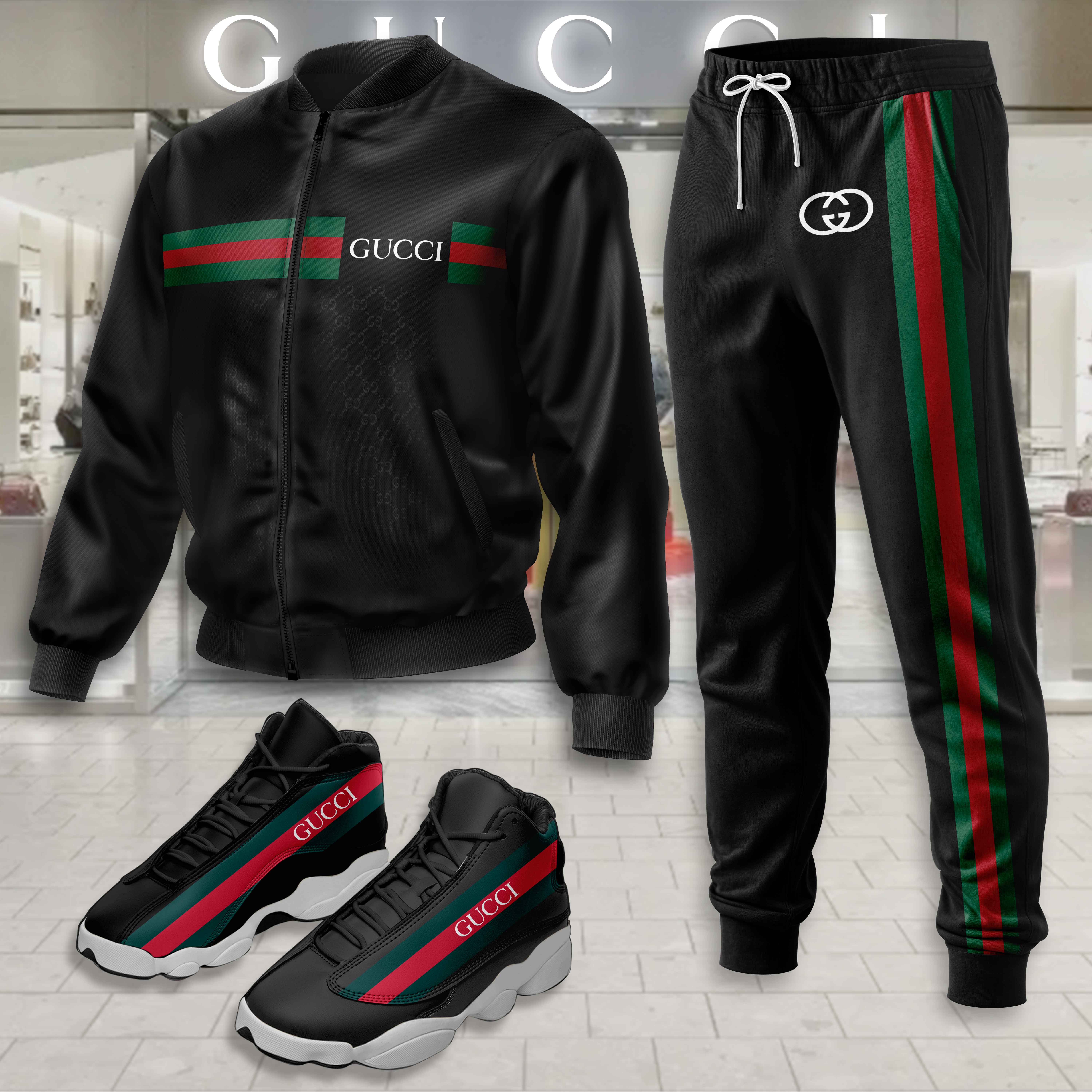 Limited Edition Winter Tracksuits Match AJ 13 Sneaker – LXB25092233LD