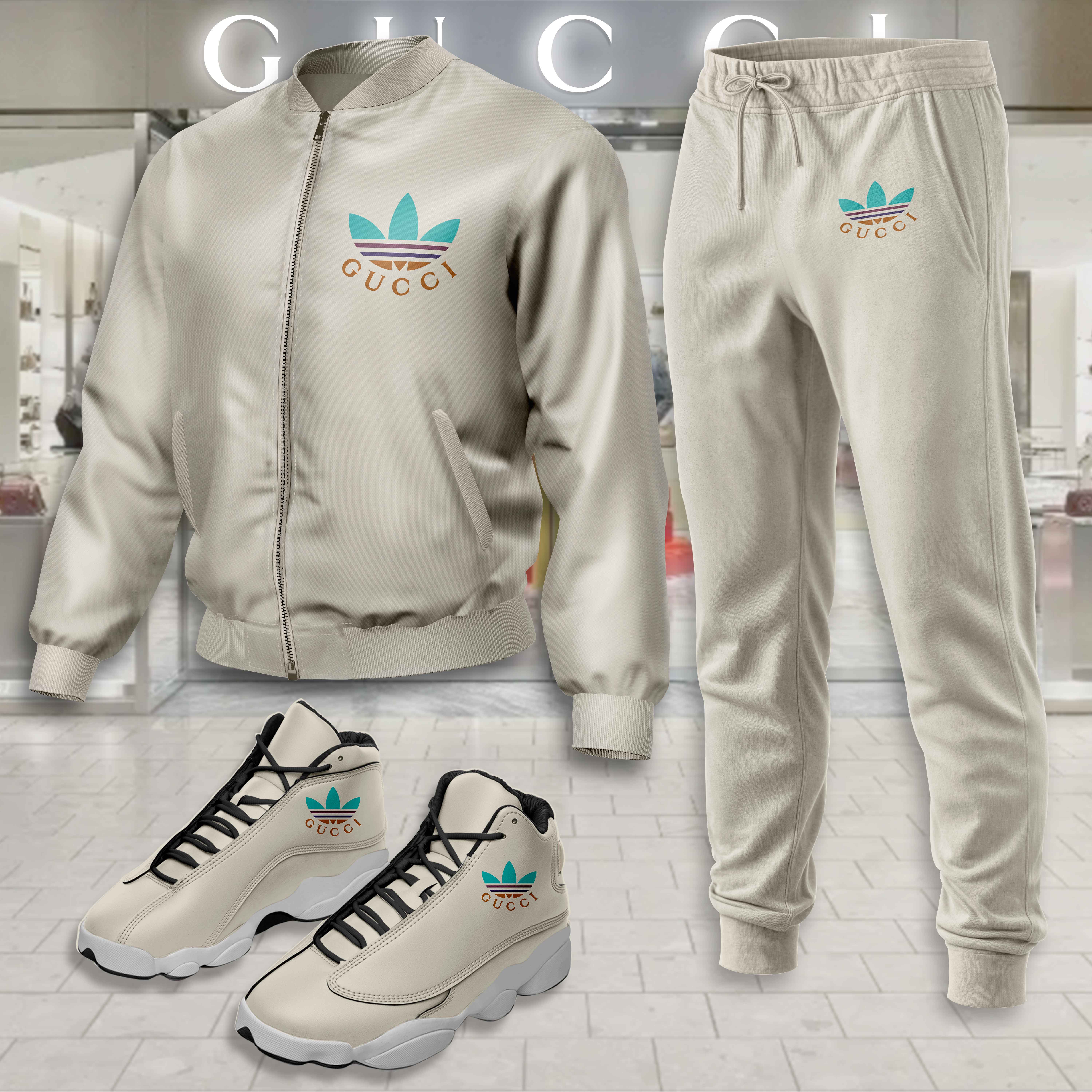 Limited Edition Winter Tracksuits Match AJ 13 Sneaker – LXB25092235LD