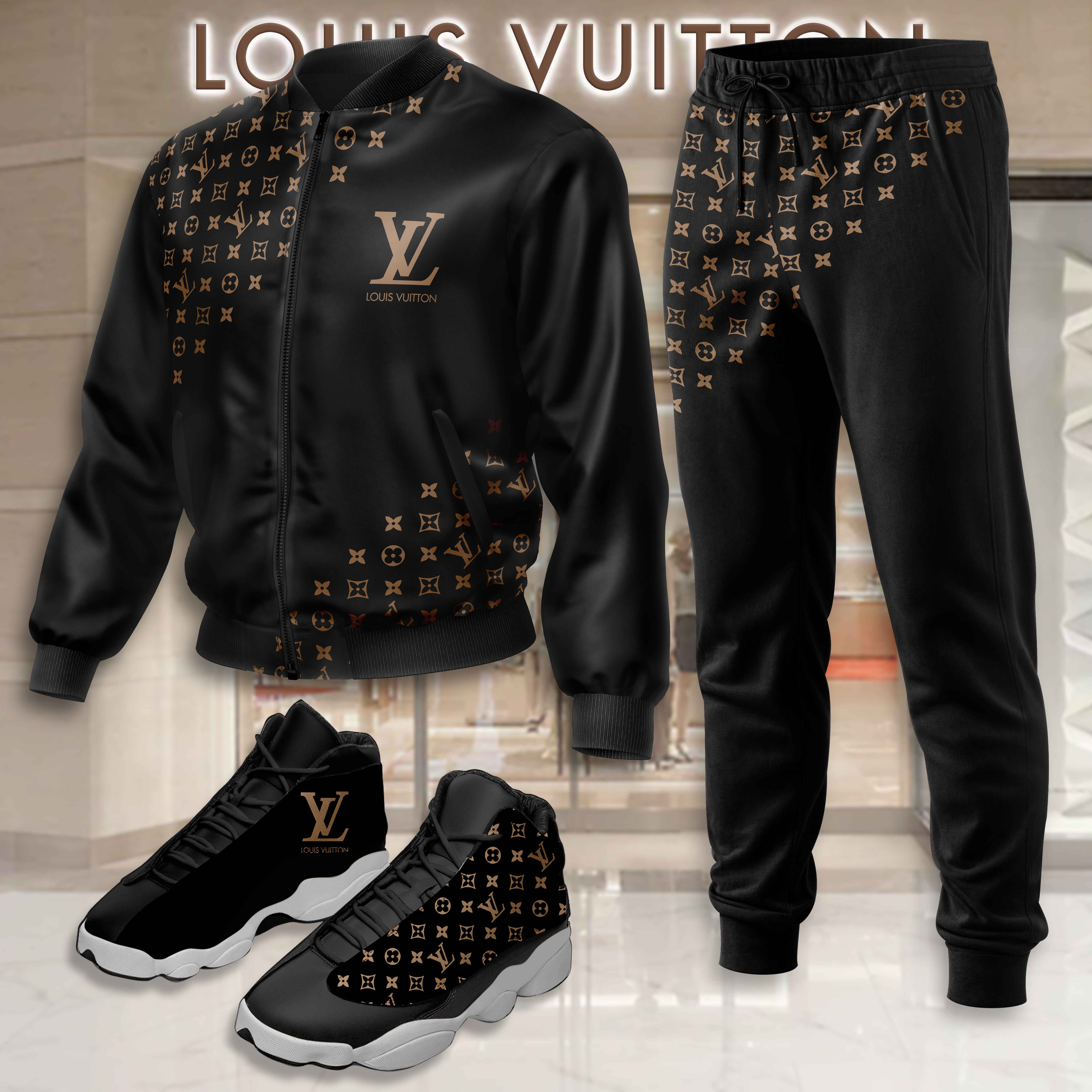 Limited Edition Winter Tracksuits Match AJ 13 Sneaker – LXB25092704LD