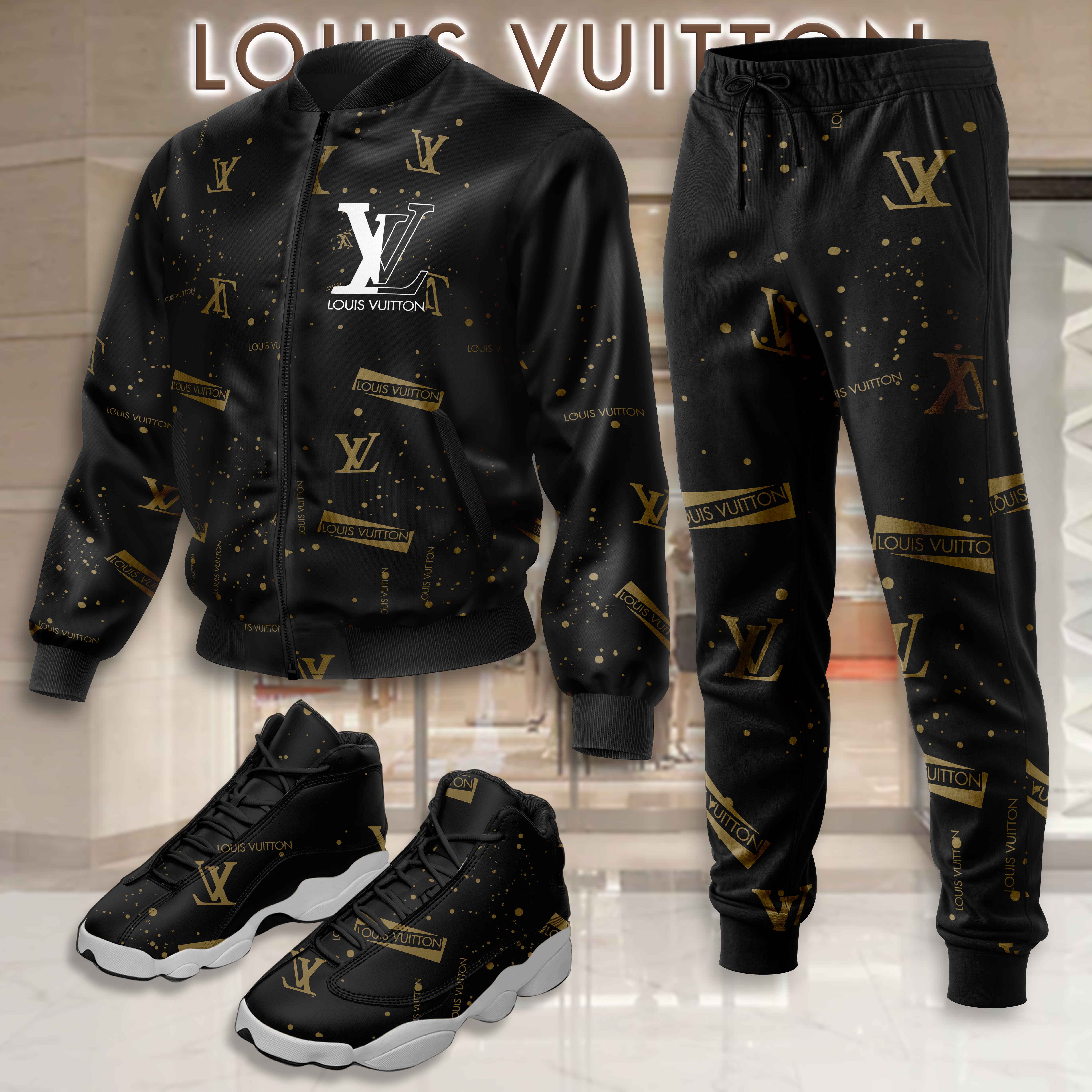 Limited Edition Winter Tracksuits Match AJ 13 Sneaker – LXB25092706LD