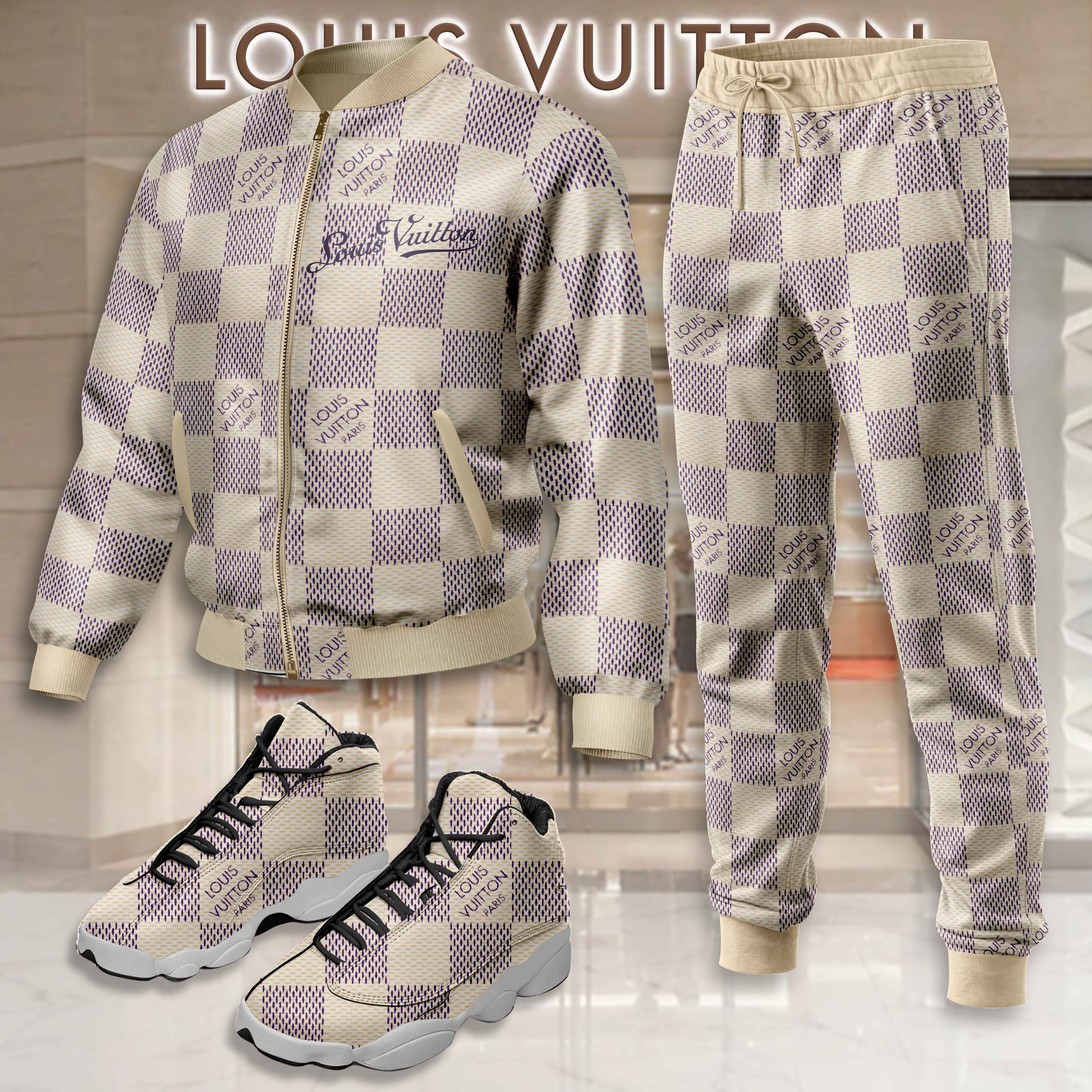 Limited Edition Winter Tracksuits Match AJ 13 Sneaker – LXB25092708LD