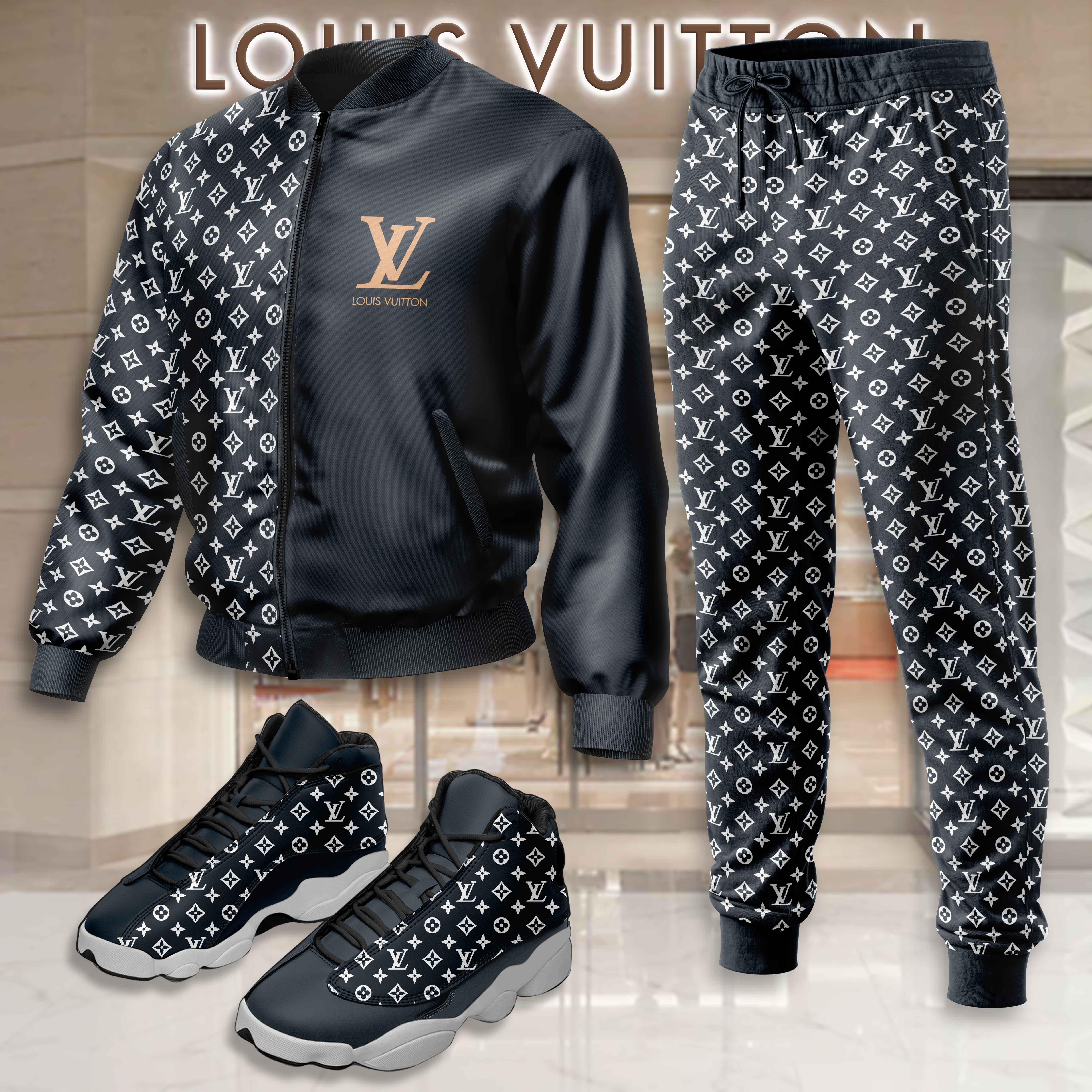 Limited Edition Winter Tracksuits Match AJ 13 Sneaker – LXB25092710LD