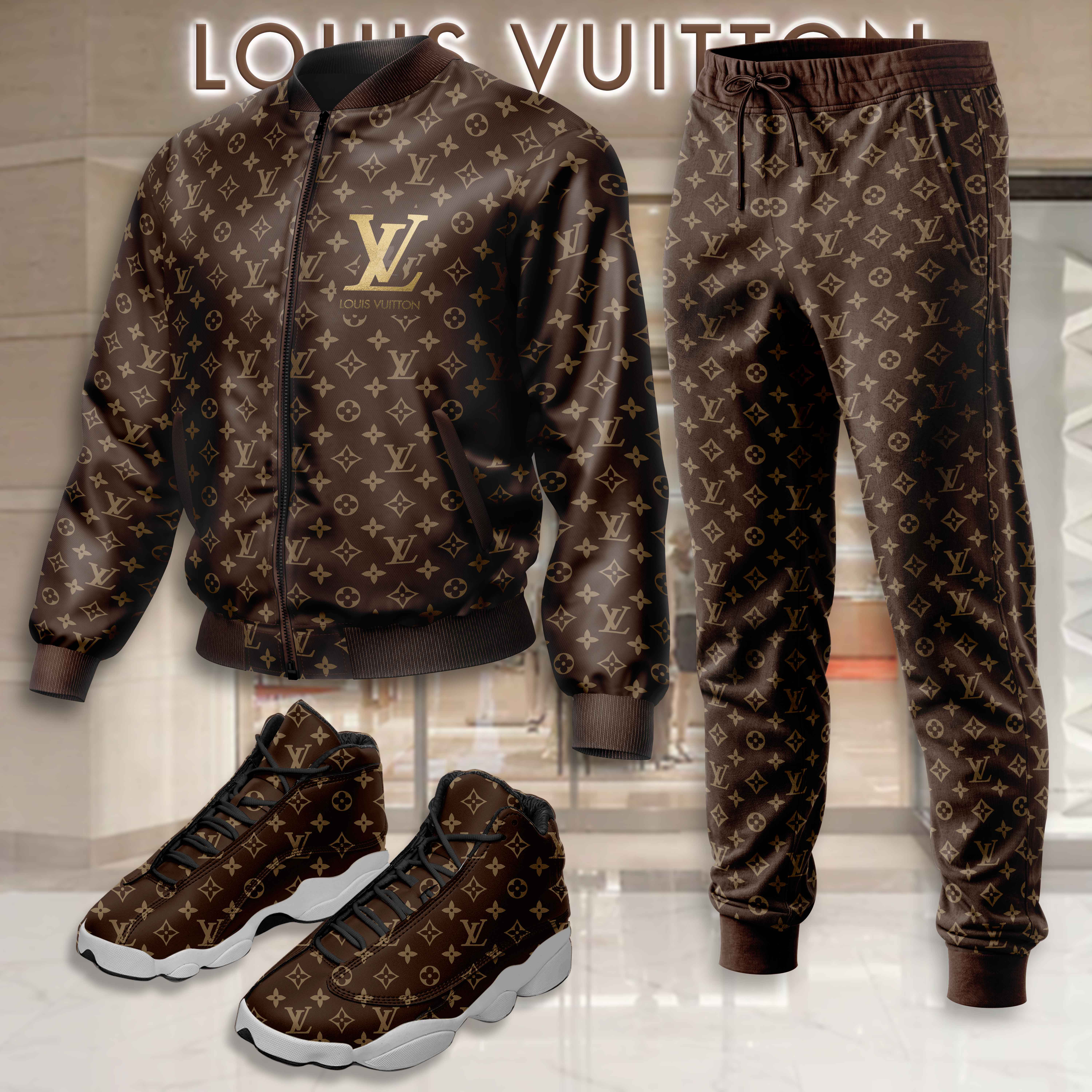 Limited Edition Winter Tracksuits Match AJ 13 Sneaker – LXB25092712LD