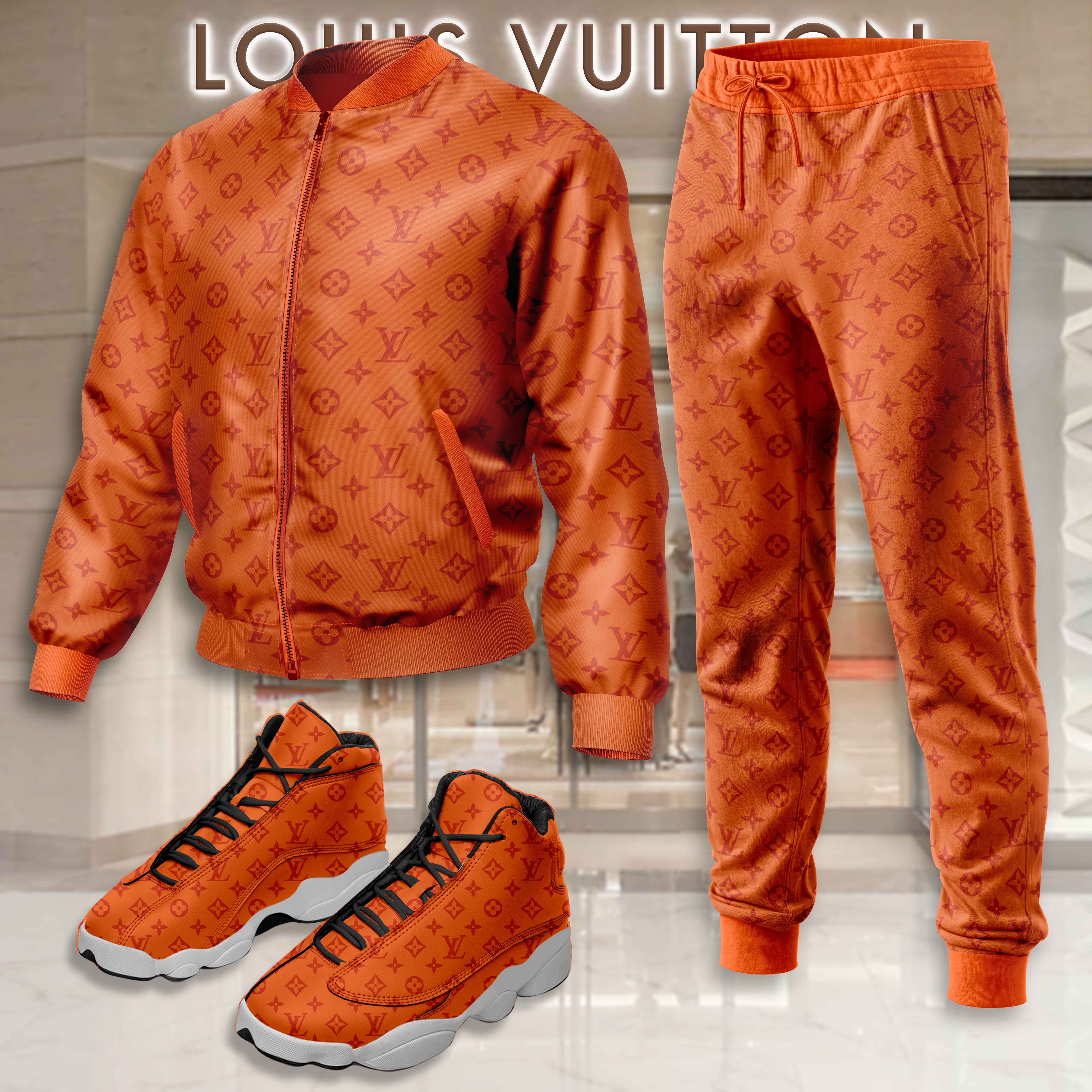 Limited Edition Winter Tracksuits Match AJ 13 Sneaker – LXB25092715LD