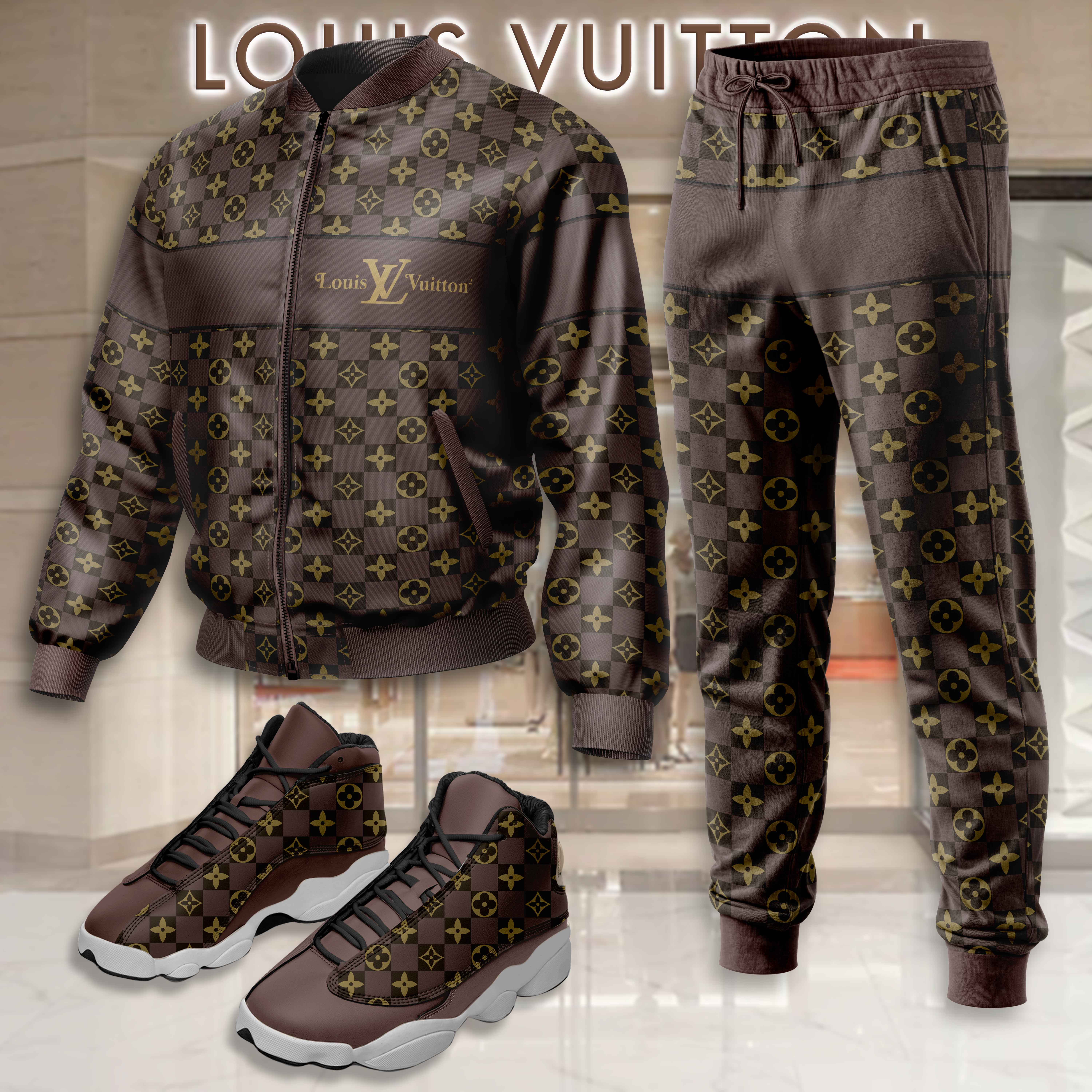 Limited Edition Winter Tracksuits Match AJ 13 Sneaker – LXB25092716LD