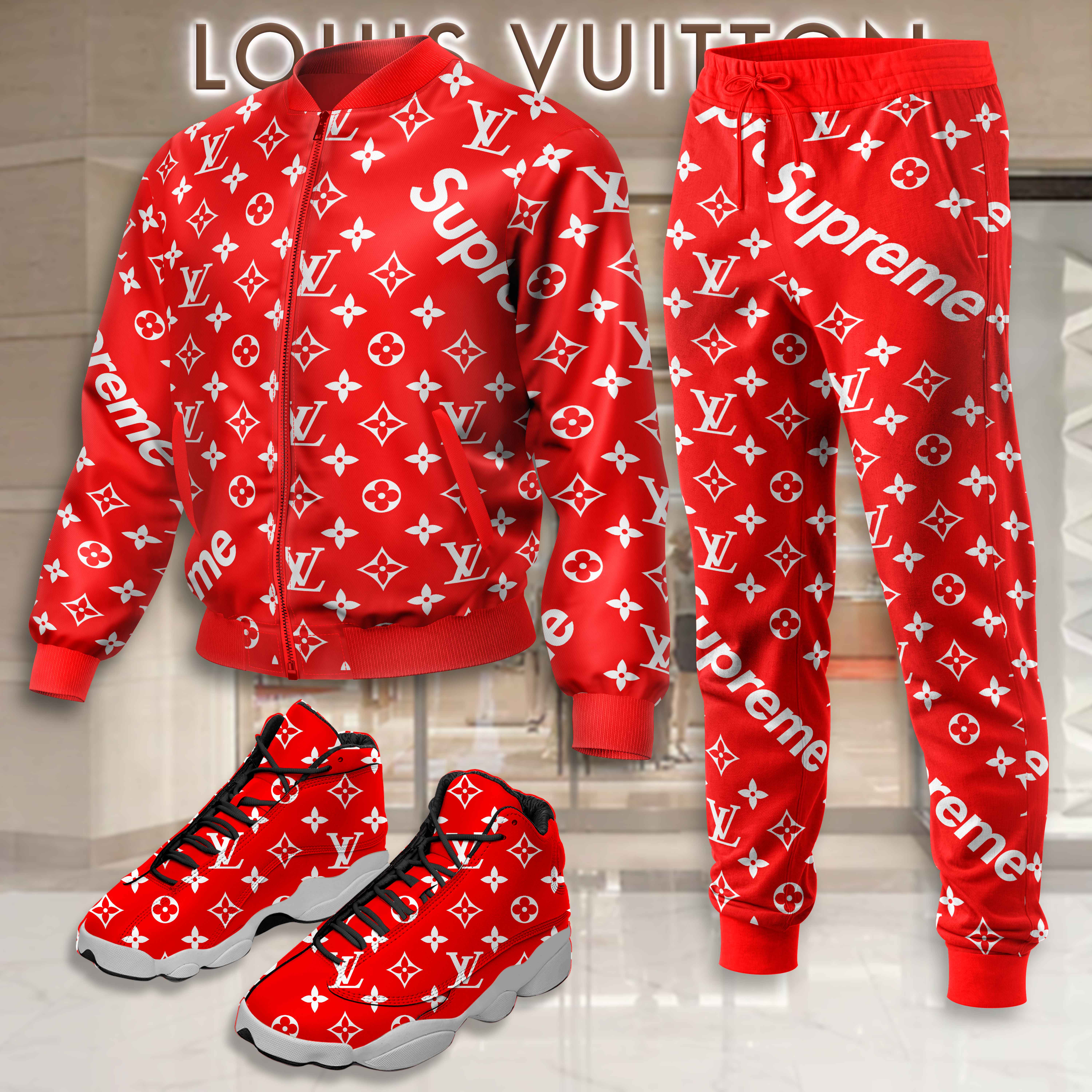 Limited Edition Winter Tracksuits Match AJ 13 Sneaker – LXB25092717LD
