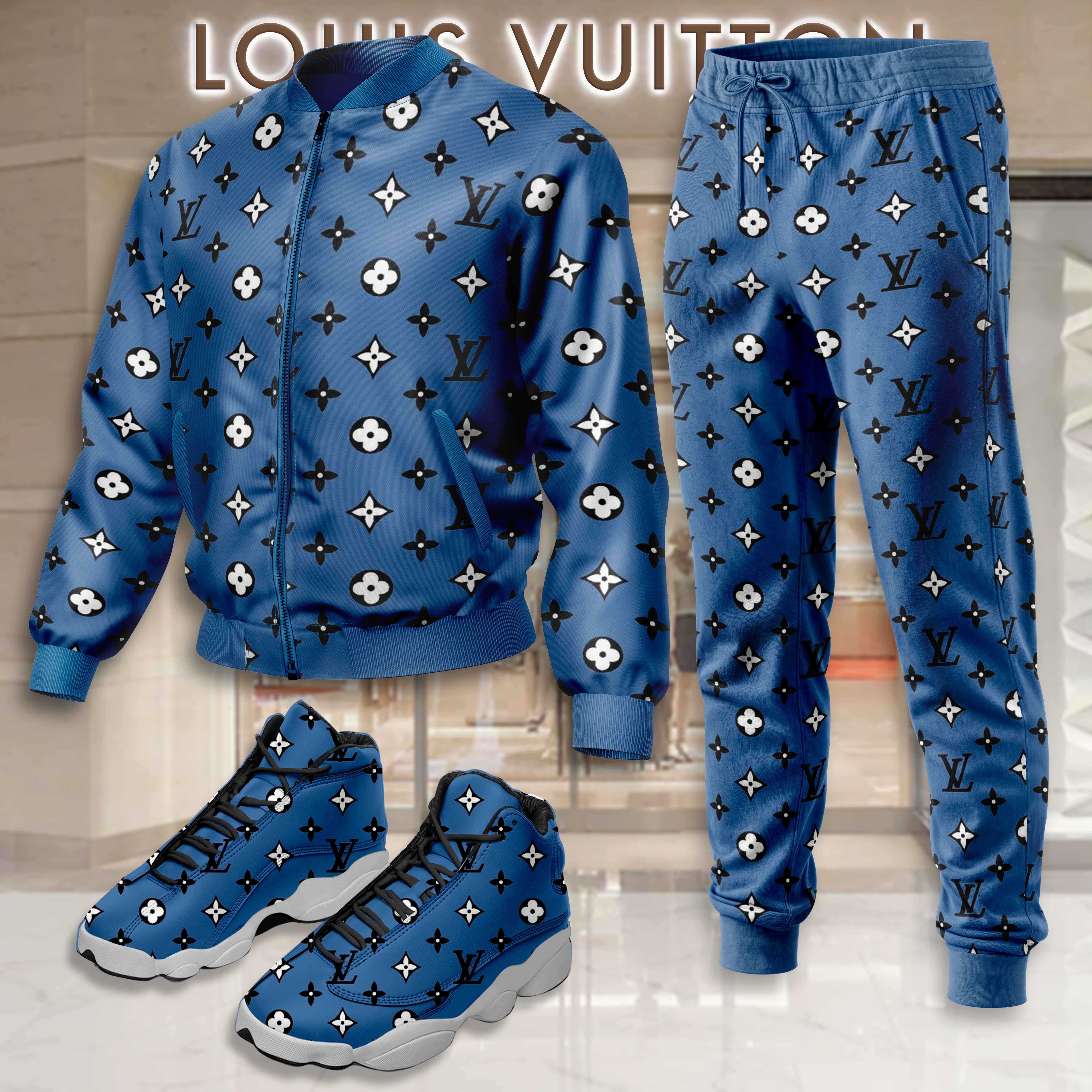 Limited Edition Winter Tracksuits Match AJ 13 Sneaker – LXB25092719LD