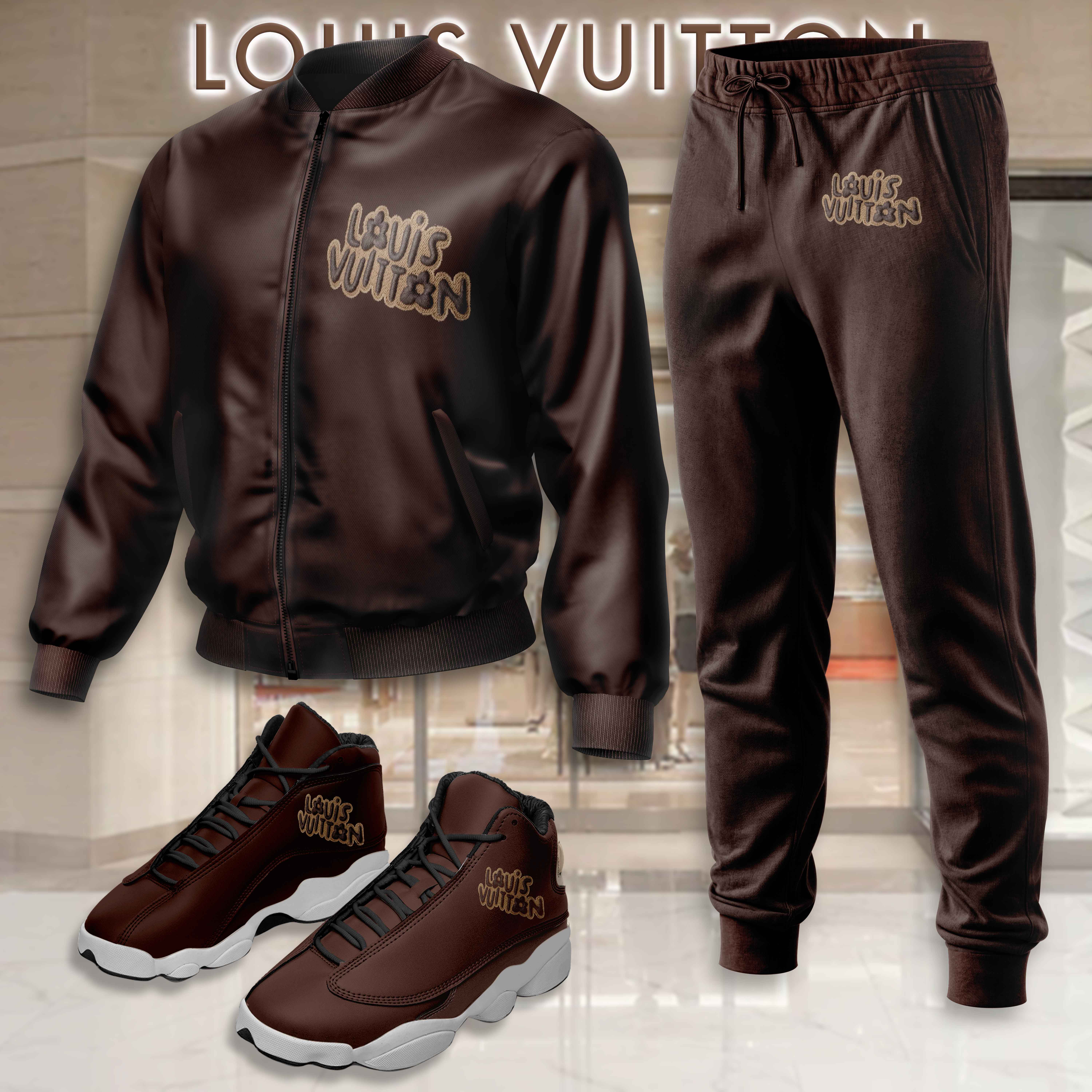 Limited Edition Winter Tracksuits Match AJ 13 Sneaker – LXB25092720LD