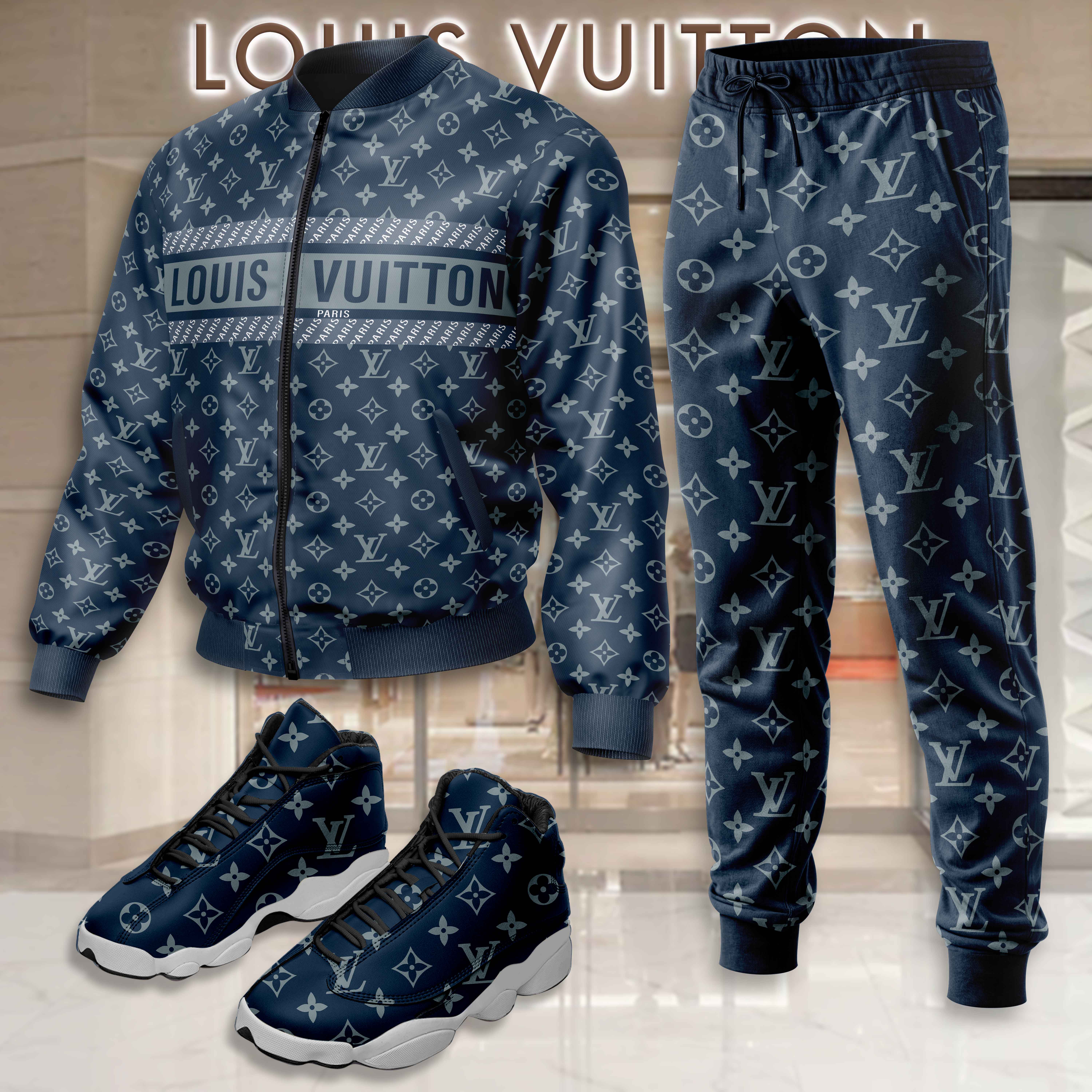 Limited Edition Winter Tracksuits Match AJ 13 Sneaker – LXB25092720TN
