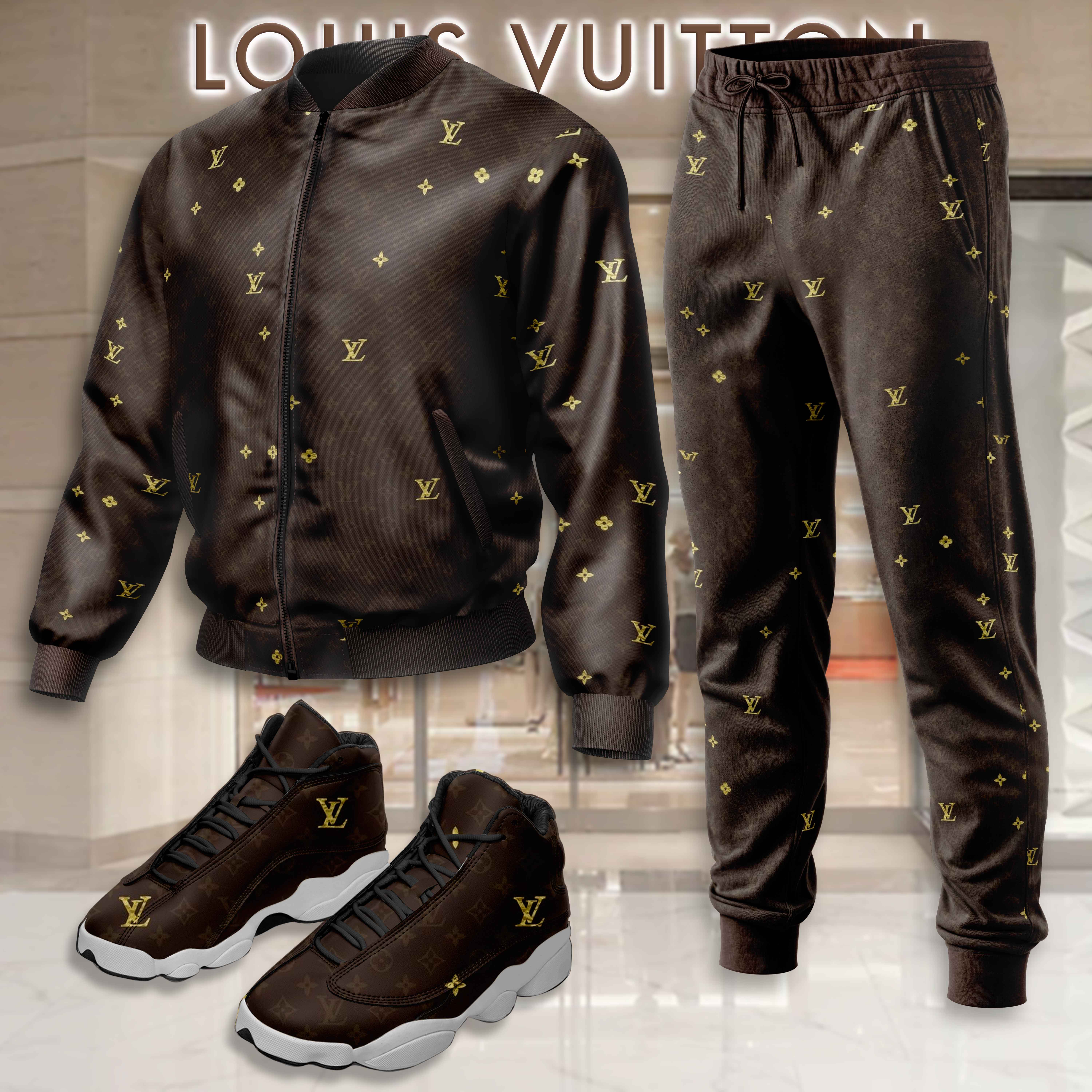 Limited Edition Winter Tracksuits Match AJ 13 Sneaker – LXB25092723LD