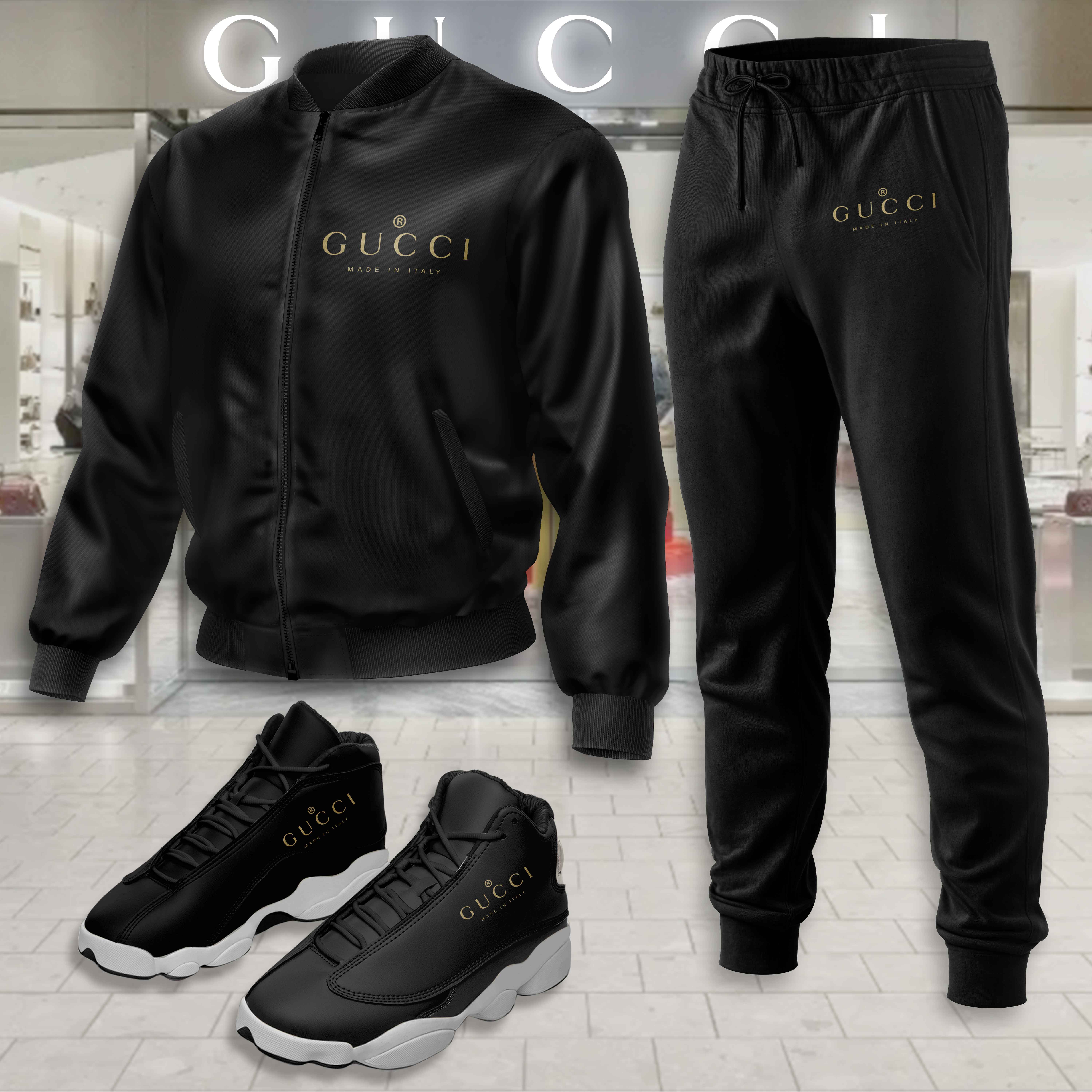 Limited Edition Winter Tracksuits Match AJ 13 Sneaker – LXB25100201LD