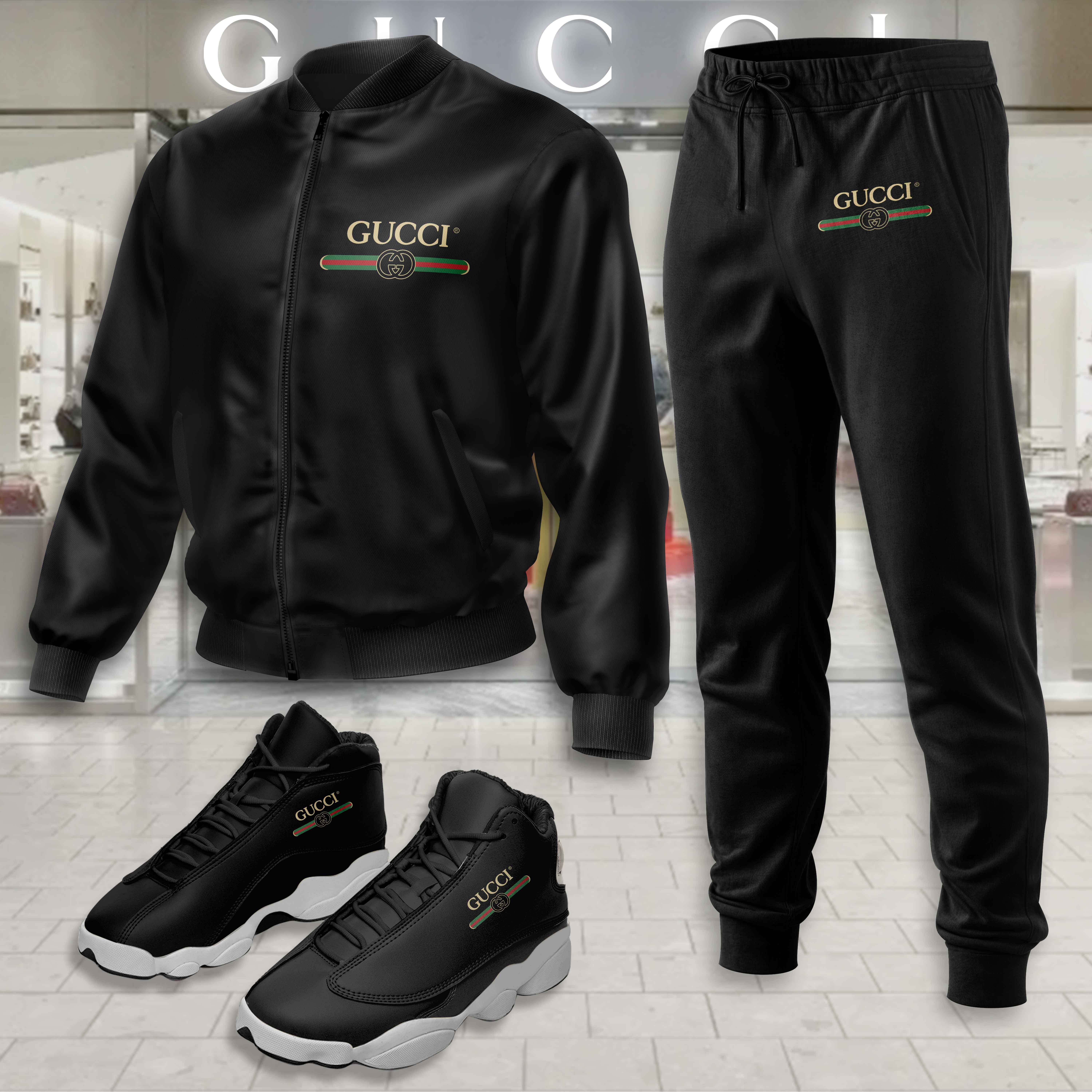 Limited Edition Winter Tracksuits Match AJ 13 Sneaker – LXB25100202LD