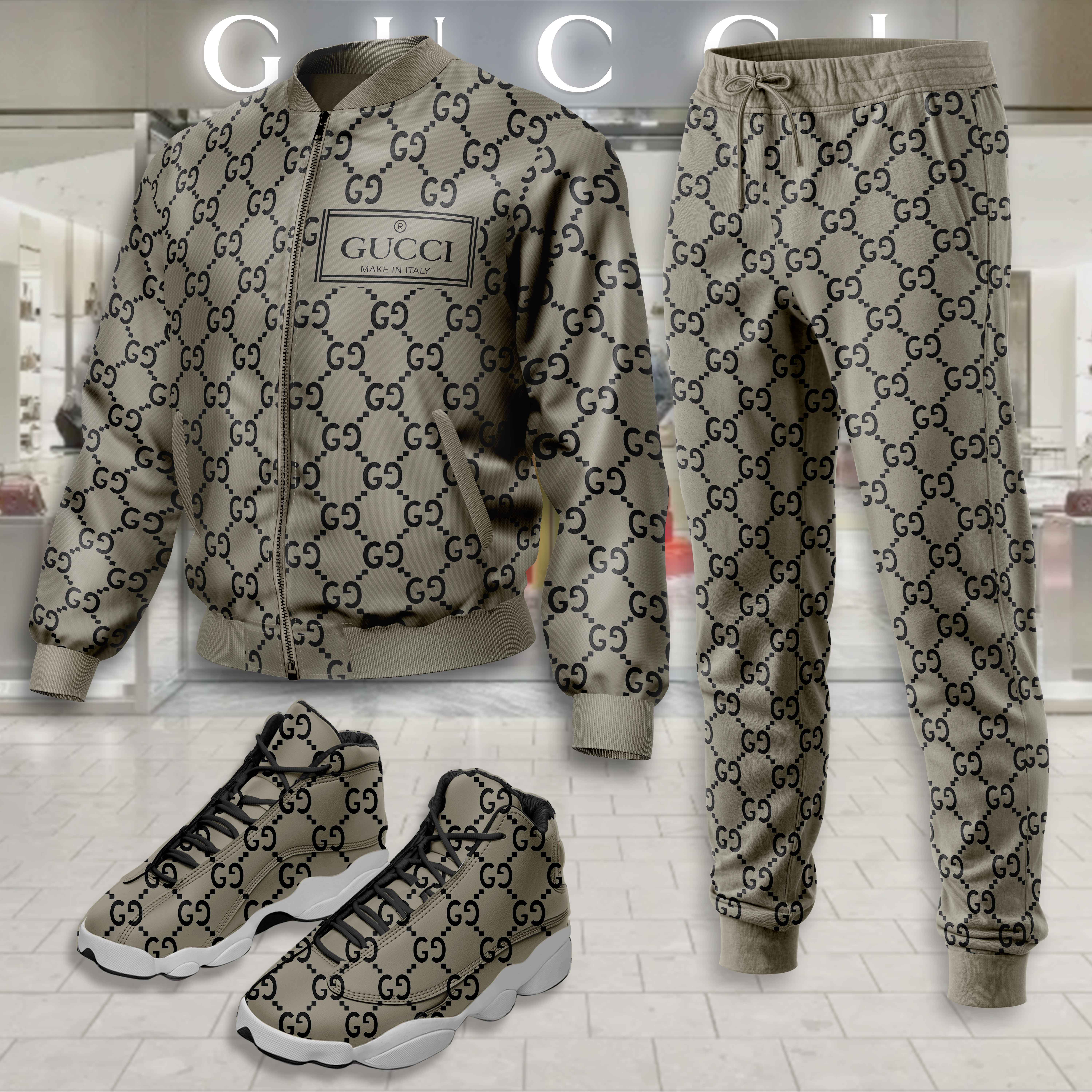 Limited Edition Winter Tracksuits Match AJ 13 Sneaker – LXB25100204LD
