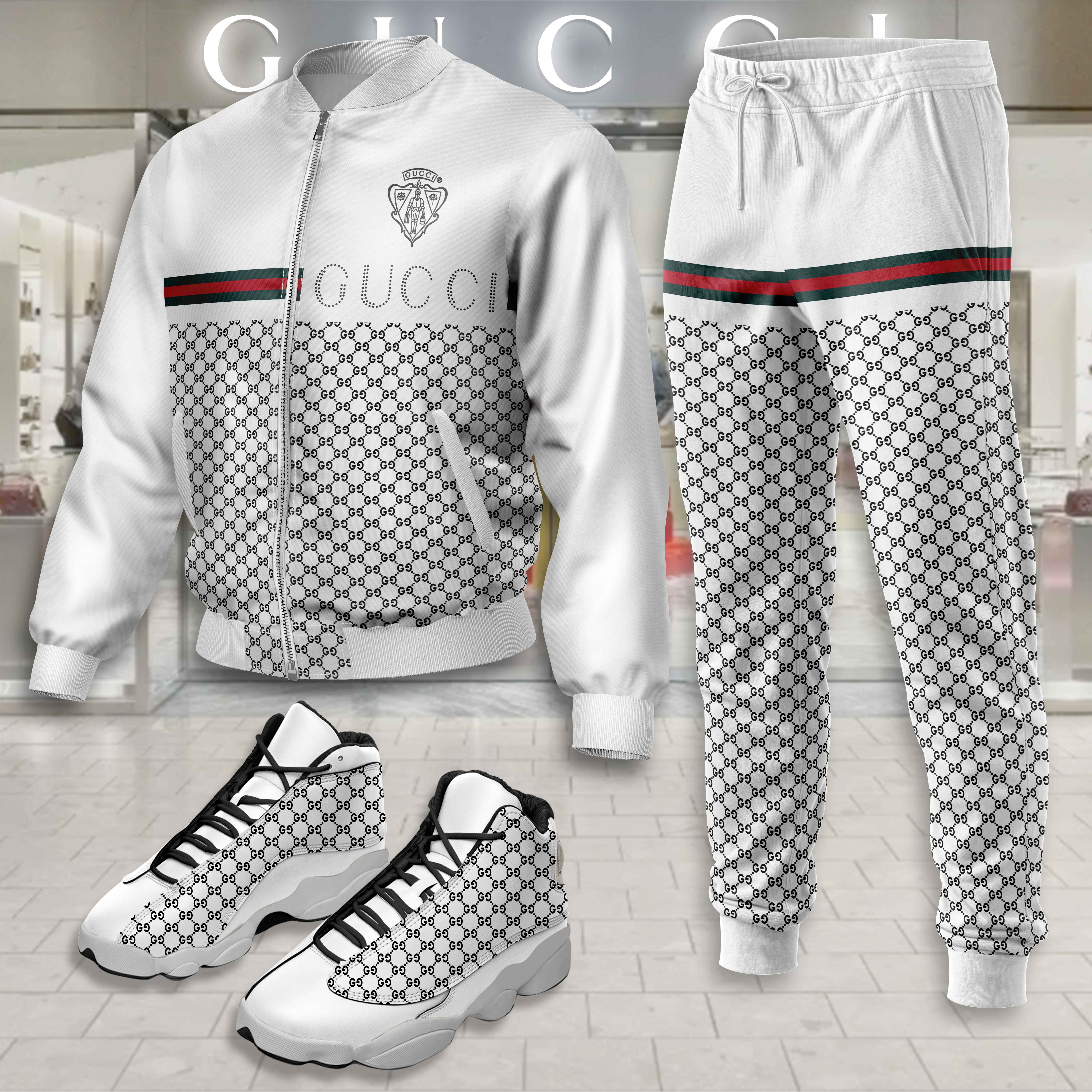 Limited Edition Winter Tracksuits Match AJ 13 Sneaker – LXB25100206LD