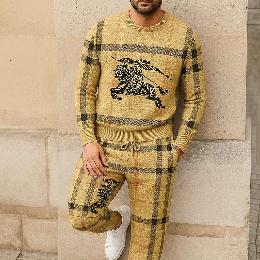 Limited edition 2025 luxury sweater and pants set – LX-SWTAPBBR2025019