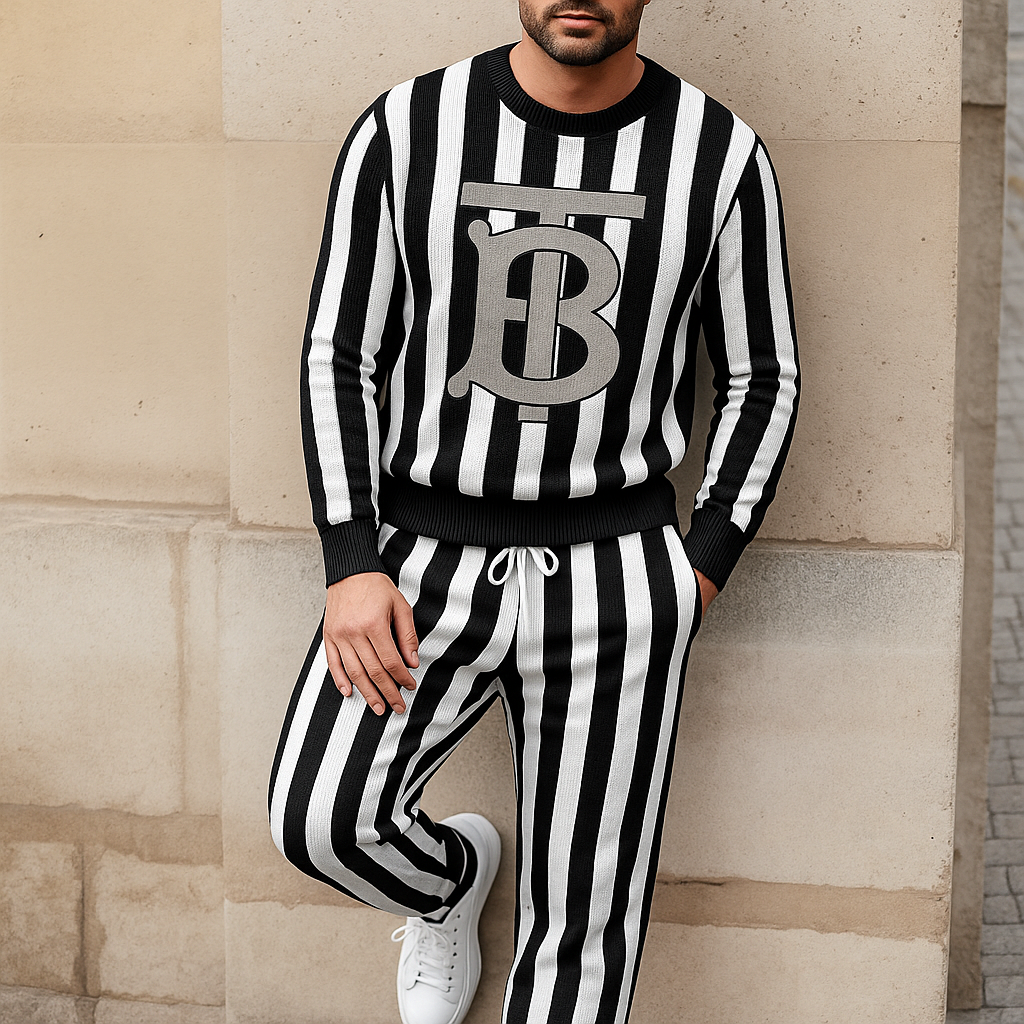 Limited edition 2025 luxury sweater and pants set – LX-SWTAPBBR2025032