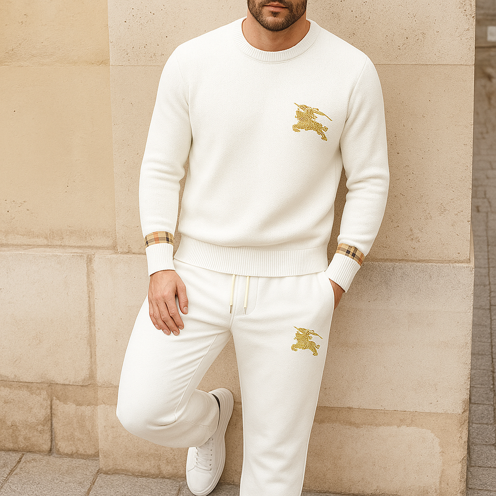 Limited edition 2025 luxury sweater and pants set – LX-SWTAPBBR2025040