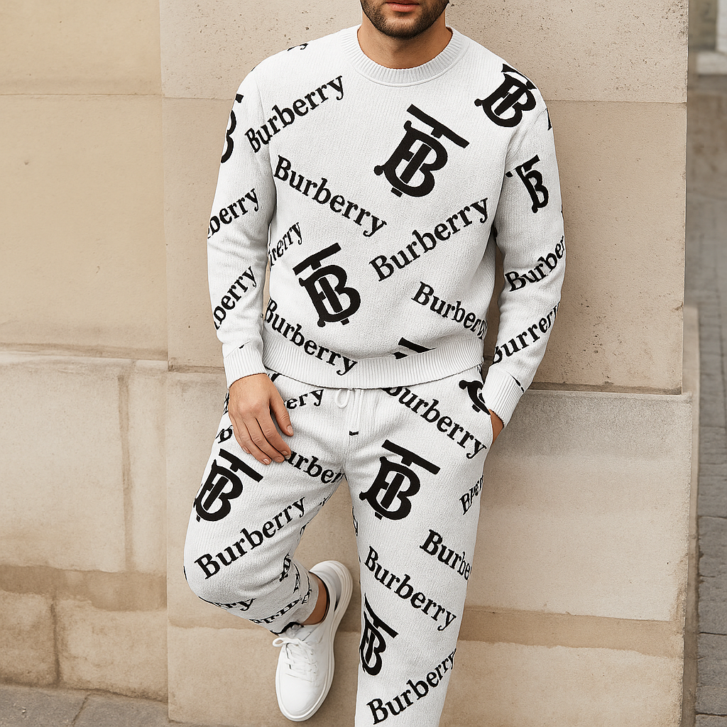 Limited edition 2025 luxury sweater and pants set – LX-SWTAPBBR2025054