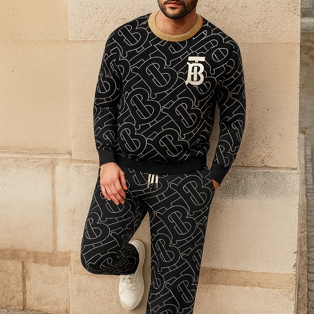 Limited edition 2025 luxury sweater and pants set – LX-SWTAPBBR2025059