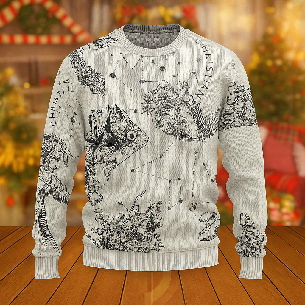 New 2025 Men’s High Quality Printed 3D Sweater – LX-SWTDR2025085