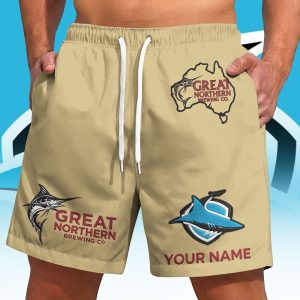 NRL x Great Northern Beer Short Pants Custom Name Gifts For Fans – Lim