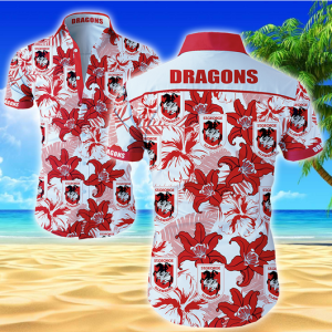 West Coast Eagles Hawaiian Shirt And Shorts – Hot Sale 2025 St. George Illawarra Dragons NRL Hawaiian Shirt