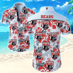 West Coast Eagles Hawaiian Shirt And Shorts – Hot Sale 2025 North Sydney Bears NRL National Rugby League Trendy Sport Hawaiian Shirt