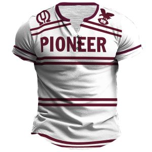 Personalized Manly Sea Eagles NRL 1976 Retro Throwback Vintage Jersey Henley Shirt