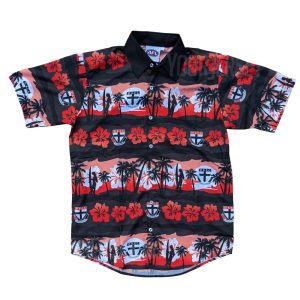 Brisbane Broncos NRL Hawaiian Shirt AFL St Kilda Saints Custom Name Number Black Hawaiian Shirt