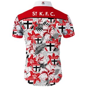 AFL St Kilda Saints Floral Hawaiian Shirt 3