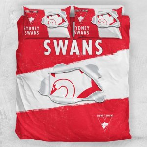 AFL Sydney Swans Big Logo Doona Cover Double Full