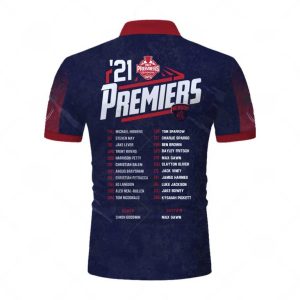 AFL Melbourne Demons 2021 Premiers Polo Shirt Back