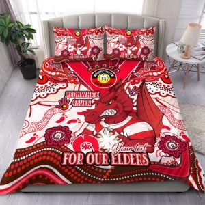 St. George Illawarra Dragons Naidoc Week Custom Bedding Set &ndash; For Our Elders Home Jersey Bedding Set