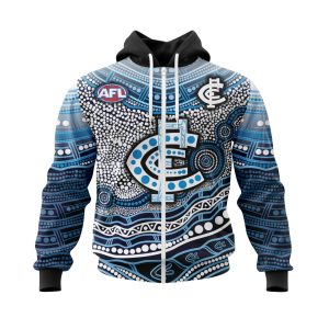 CUSTOM AFL02Carlton220312 000 hoodie zip front