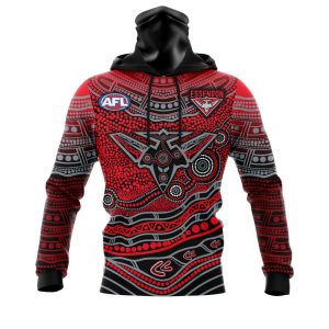 CUSTOM AFL02Essendon220312 000 mhoodie front
