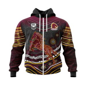 CUSTOM NRL02Broncos220312 000 hoodie zip front