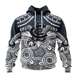 AFL Carlton Football Club Special Indigenous Mix Polynesian Design ST2401