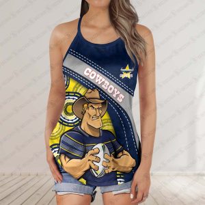 North Queensland Cowboys 2025 Women’s Criss Cross Tanktop ? Bold & Sporty