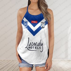 Canterbury-Bankstown Bulldogs jersey Women’s Criss Cross Tanktop ? Bold & Sporty