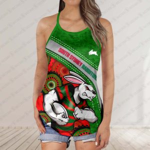 South Sydney Rabbitohs 2025 Women’s Criss Cross Tanktop ? Bold & Sporty