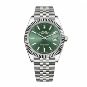 Datejust 41 Mint Green Dial Replica 1 2