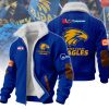 West Coast Eagles AFL Wool-Lined Fleece Zipper Jacket