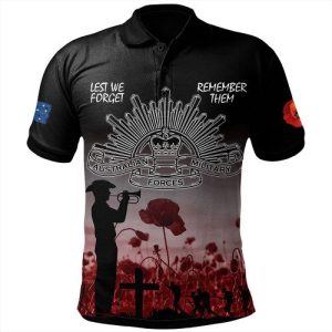 Australia Anzac Day Polo Shirt – Lest We Forget Red Polo Shirt