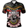 Penrith Panthers Anzac Custom Polo Shirt – Poppies Penrith Panthers and Aboriginal Inspired Polo Shirt